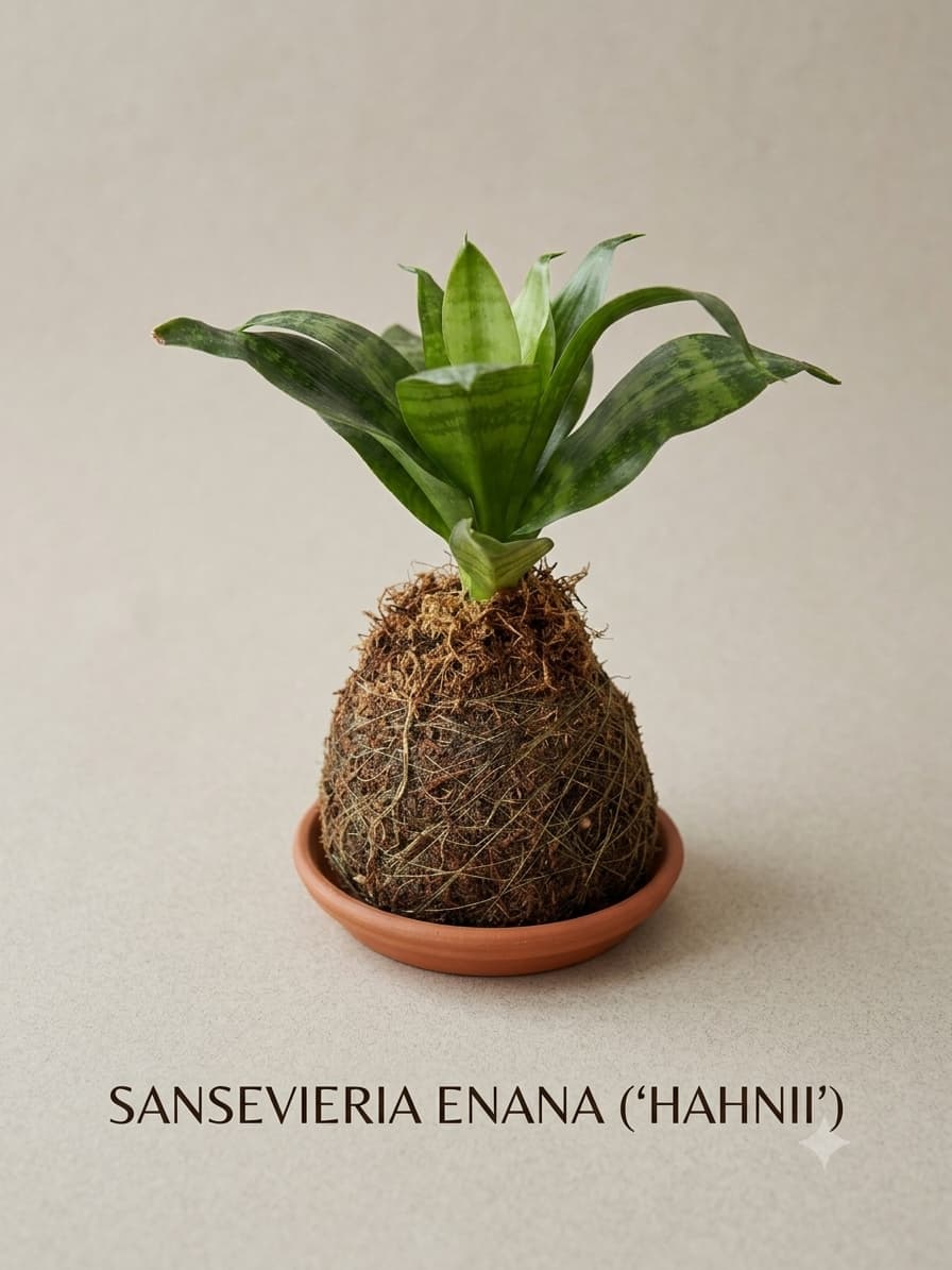 Kokedama : Sansevieria Enana ('Hahnii') - Imagen 1